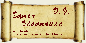 Damir Višanović vizit kartica